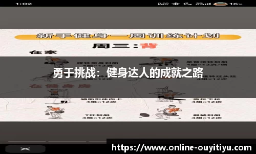 勇于挑战：健身达人的成就之路